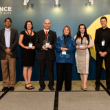 Svetlana with Pearson representatives