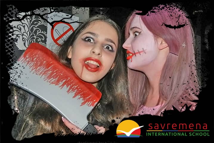 Savremena’s teachers and students spent Halloween together