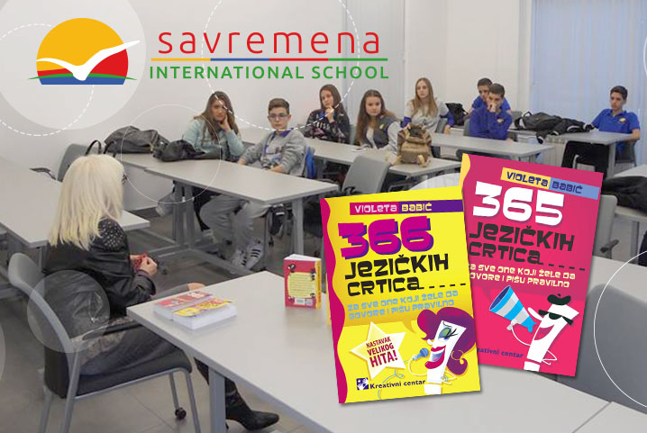 A renowned author, Violeta Babić, presented her novels in Savremena International School