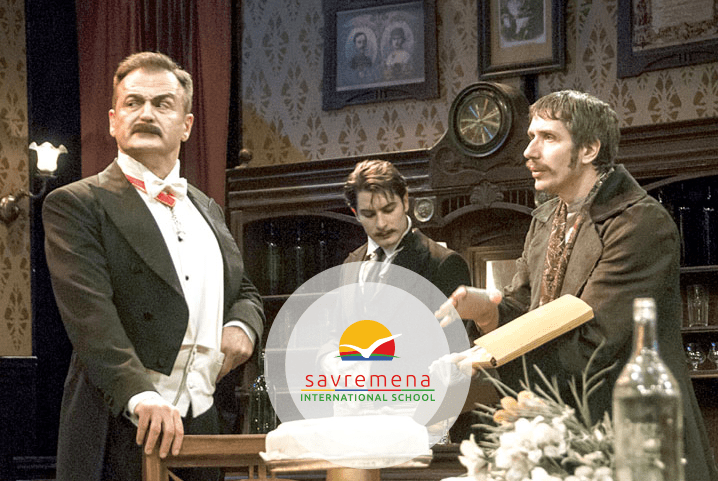 Savremena’s students at the Mr Nušić’s Birthday play
