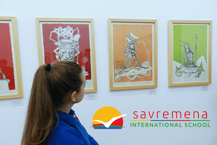 Savremena’s students at the Magnificent Worlds of Salvador Dali exhibition
