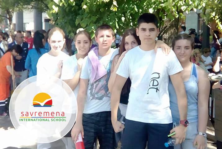 Savremena’s students at the Belgrade Marathon