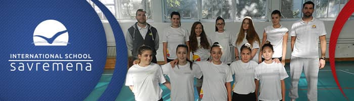 Savremena International School’s women’s volleyball team won the third place in the municipal competition