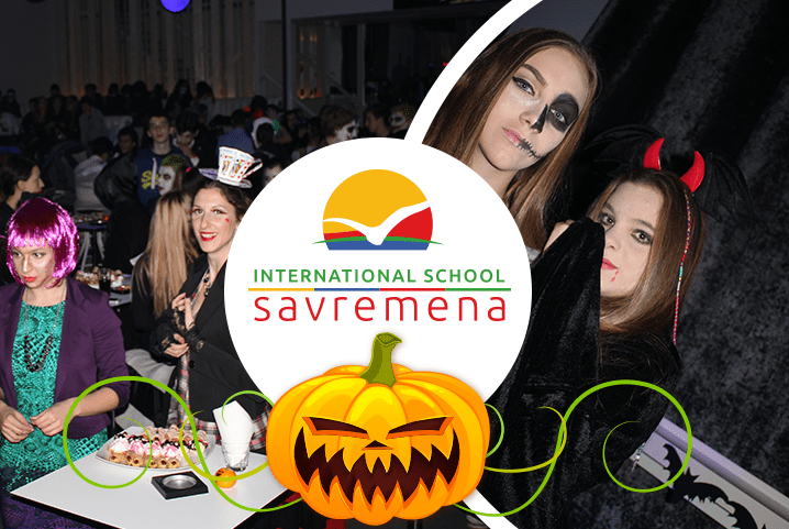 Savremena and ITHS join forces at a Halloween party