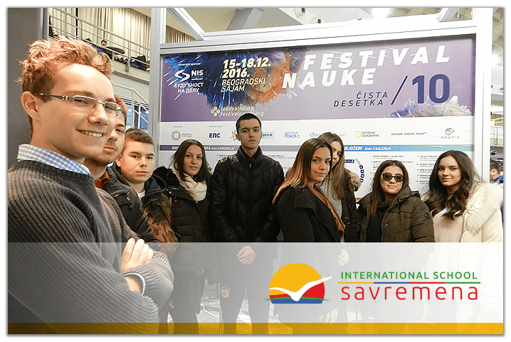 Savremena’s students visit the Science Festival