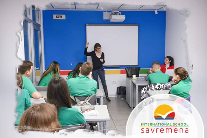 Lecture on peer violence and juvenile delinquency at Savremena International School